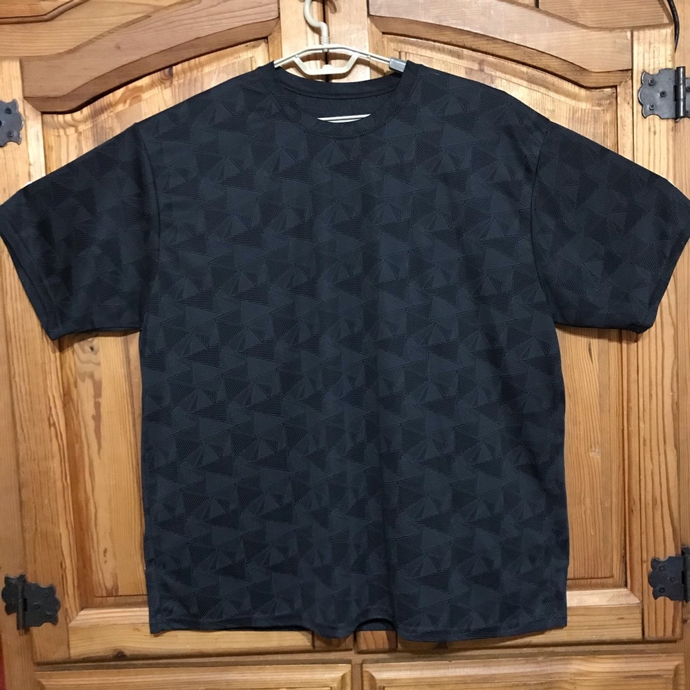 Augusta Men's Black Geometric Moisture Management Shirt, XXXL, Great for Summer